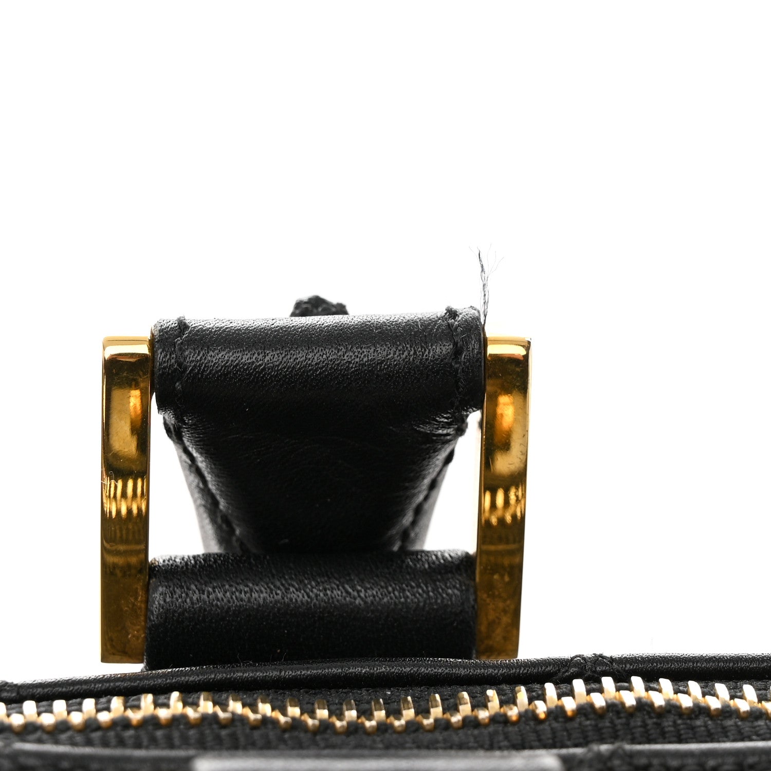 Chanel Calfskin Diamond Stitched Duffle Bag Black 13 of 13