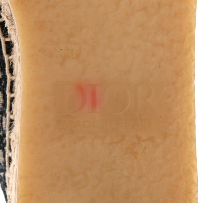Christian Dior Oblique Womens Paradise Espadrilles 38 Beige Blue 10 of 10