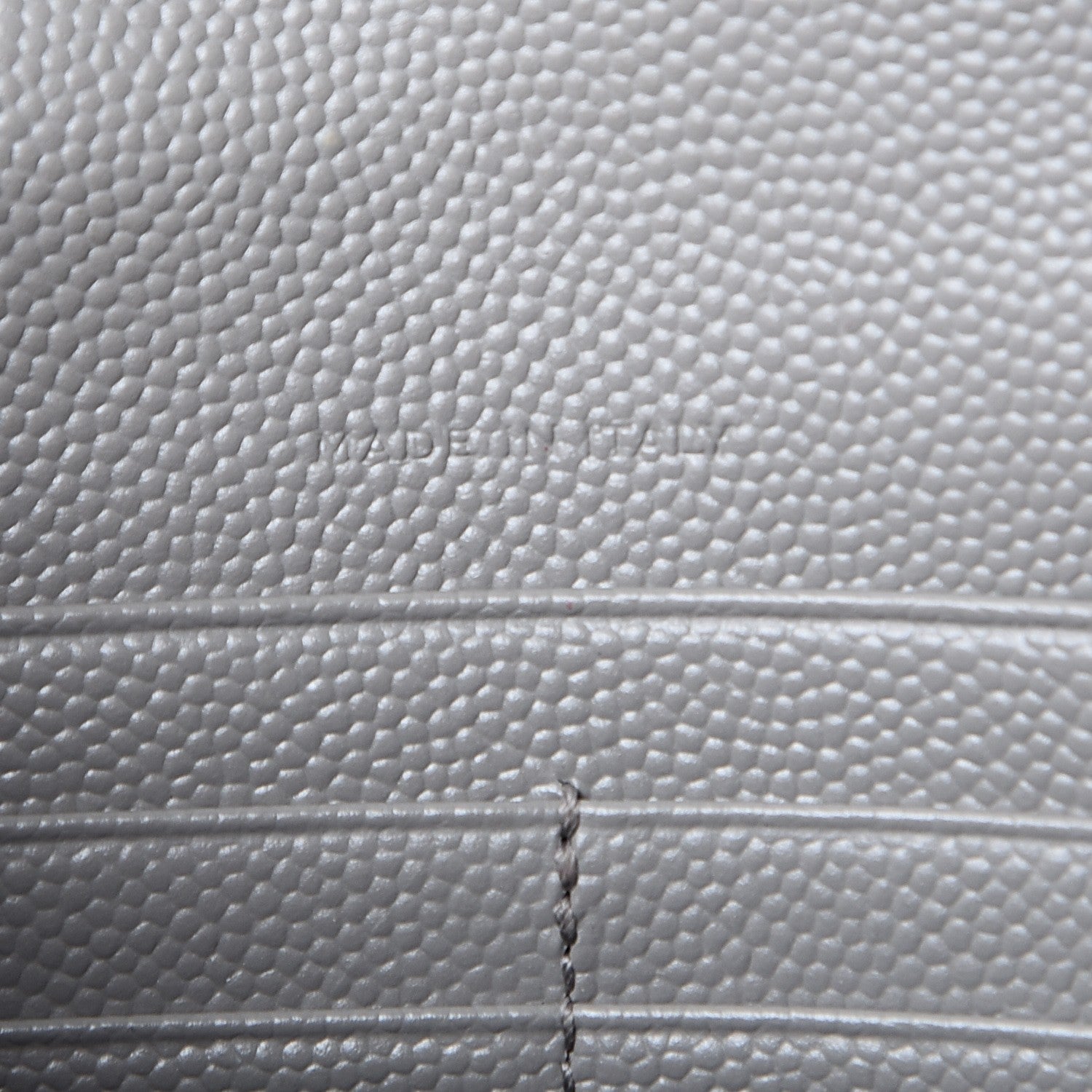 Saint Laurent Grain De Poudre Matelasse Chevron Monogram Envelope Chain Wallet Fog 7 of 9