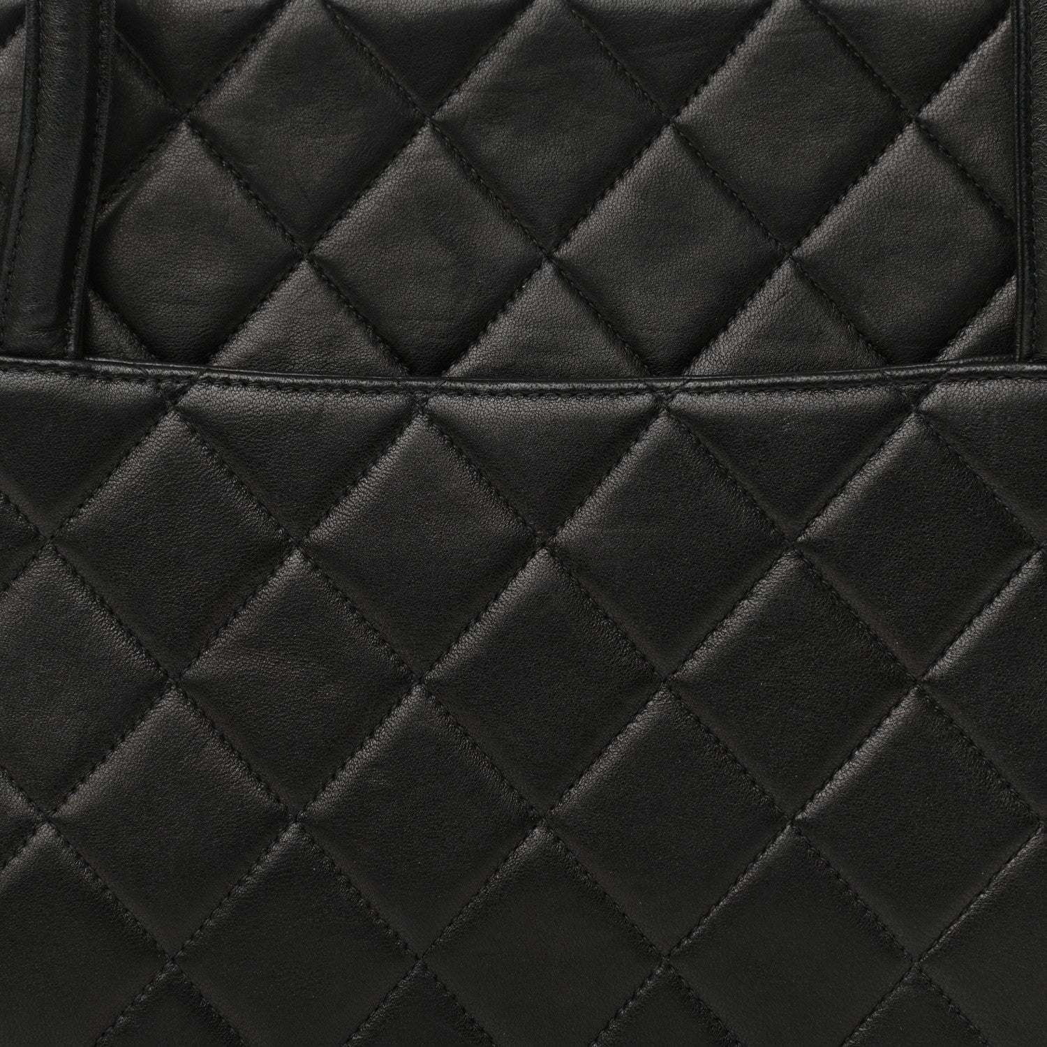 Chanel Lambskin Quilted Top Handle Bag Black 8 of 10