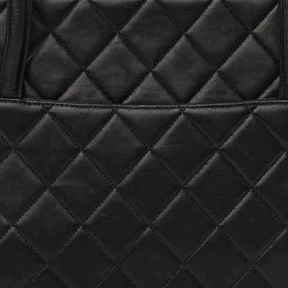 Chanel Lambskin Quilted Top Handle Bag Black 8 of 10
