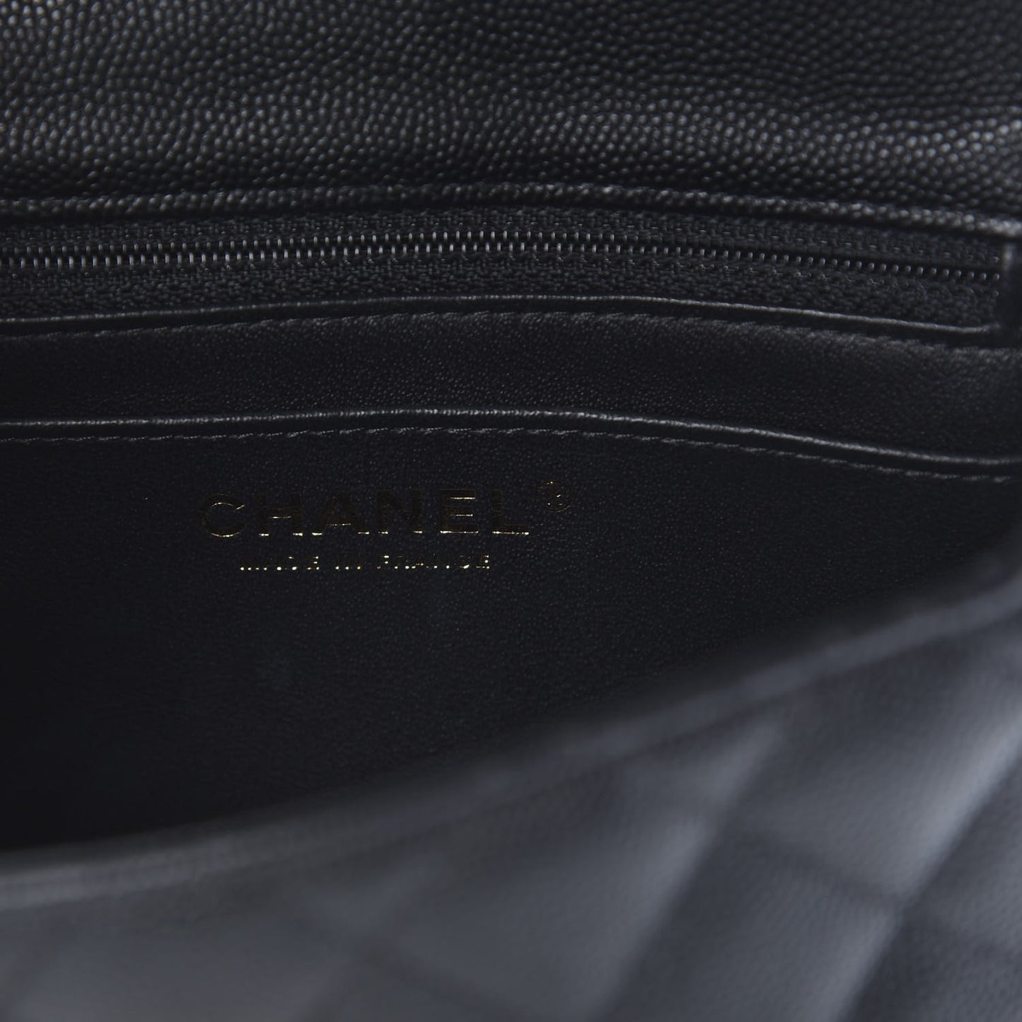 Caviar Quilted Mini Square Flap Black