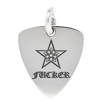 Chrome Hearts Sterling Silver Guitar Pick Fcker Pendant 3 of 3