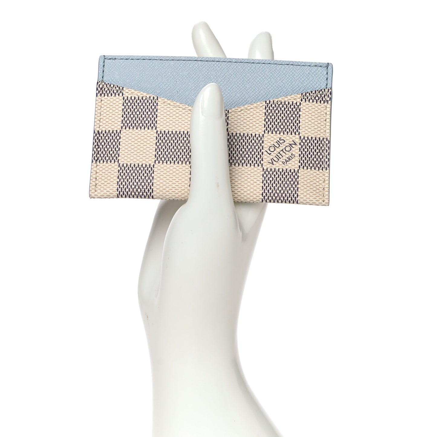 Damier Azur Daily Card Holder Olympe Blue
