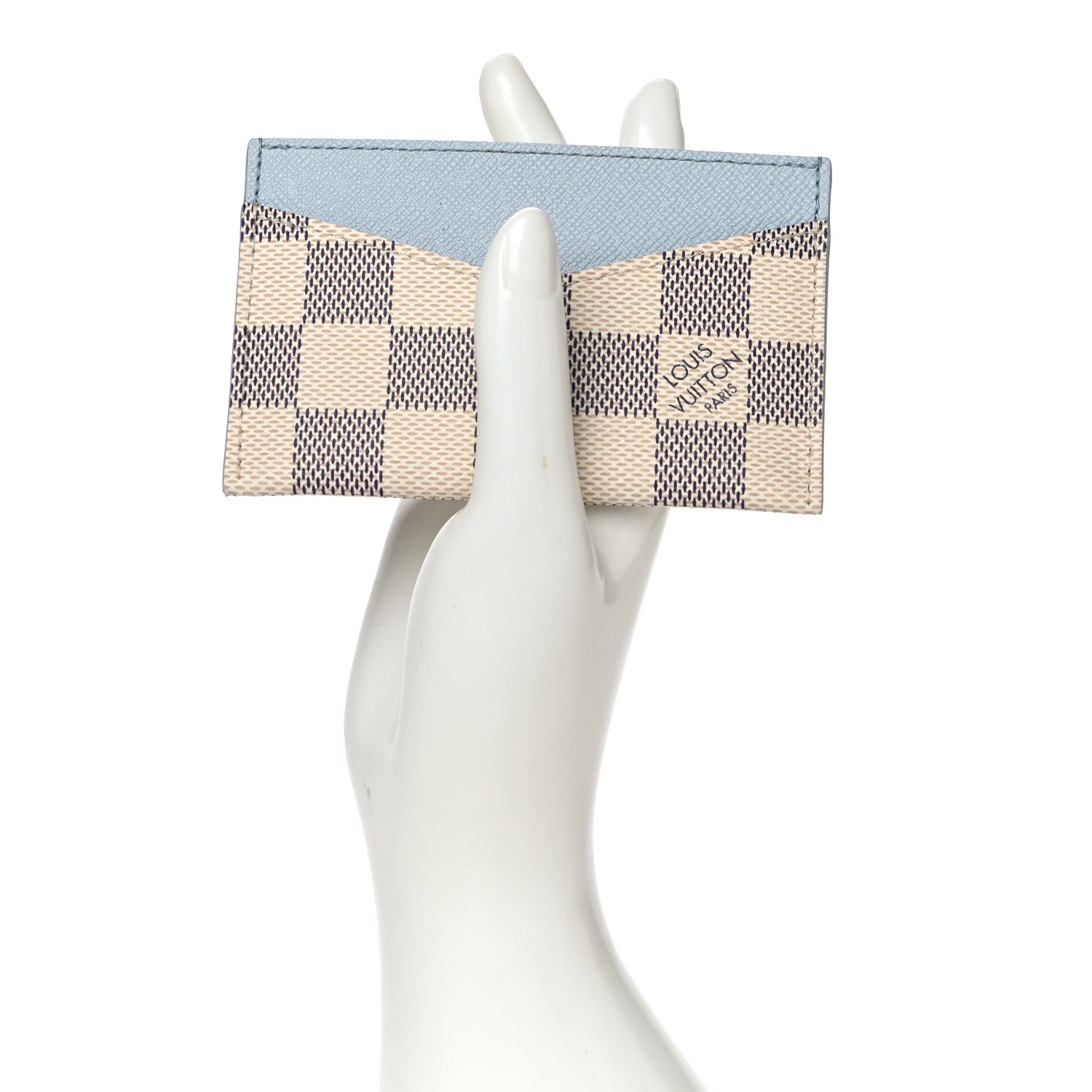 Louis Vuitton Damier Azur Daily Card Holder Olympe Blue 2 of 10