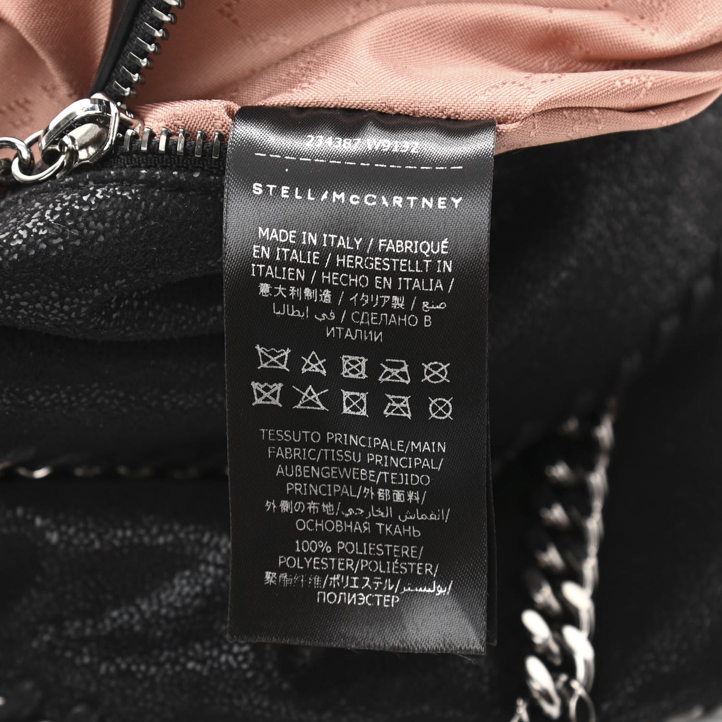 Shaggy Deer Falabella Fold Over Tote Black