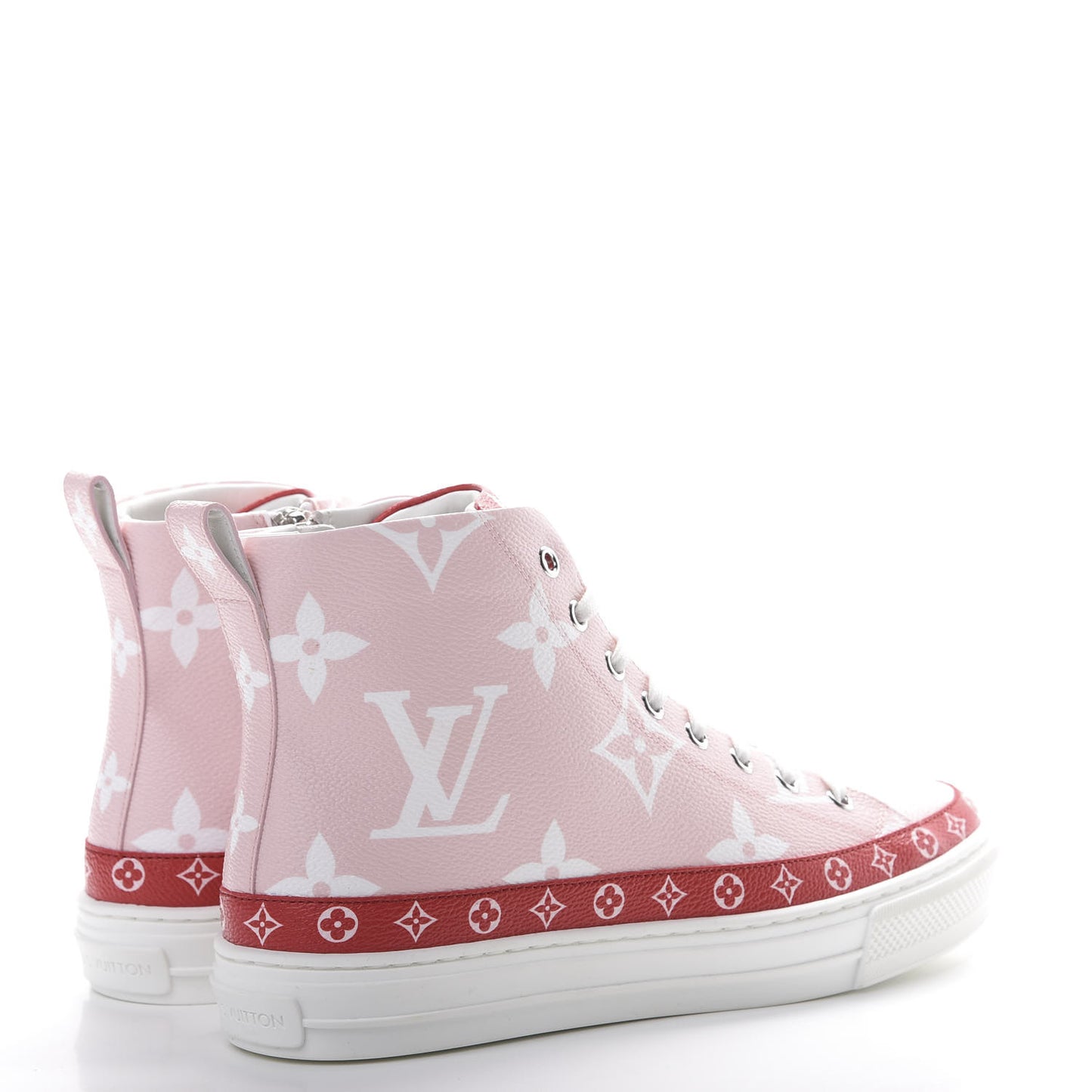 Monogram Giant Stellar Sneaker Boots 38 Rose Rouge