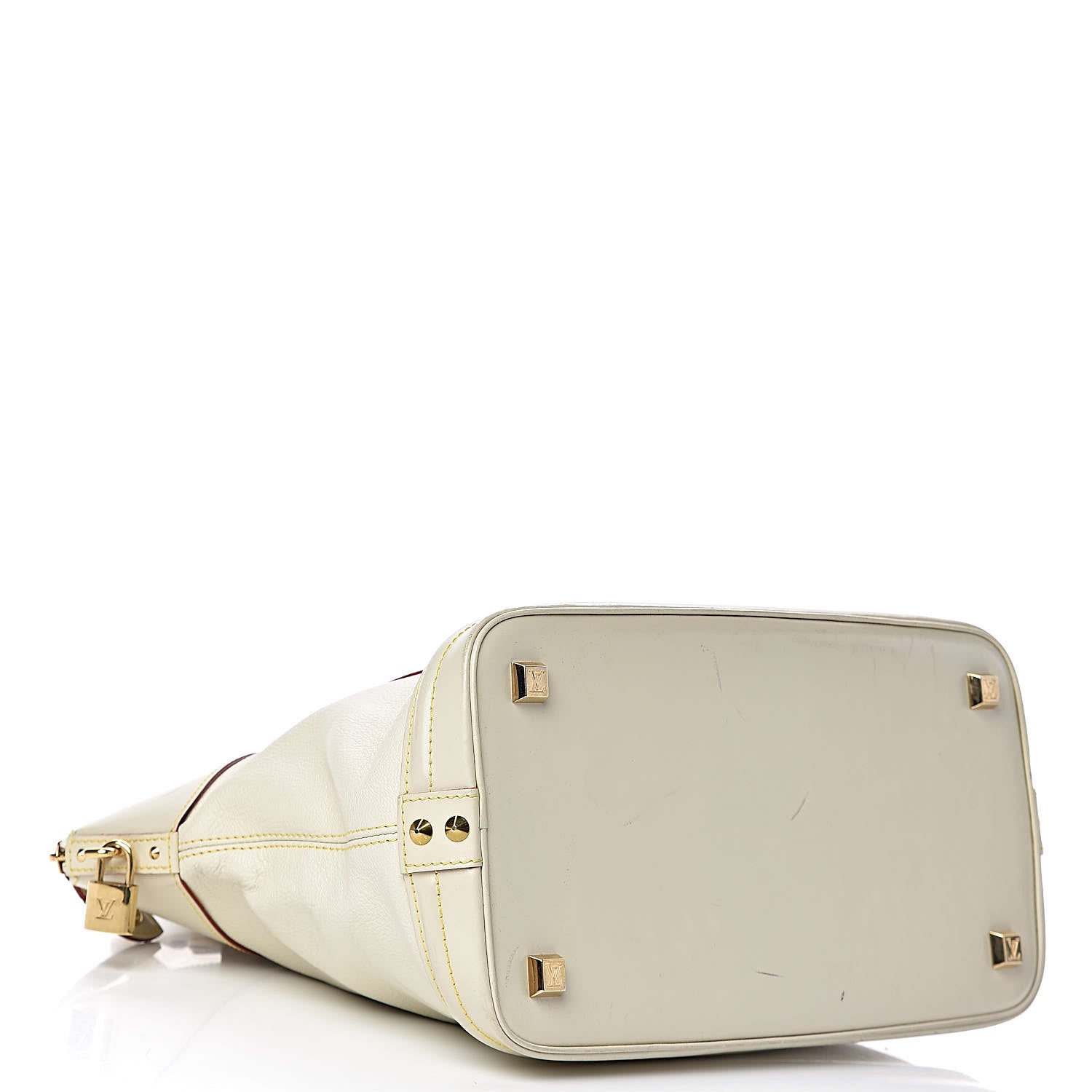 Louis Vuitton Suhali Lockit MM White 4 of 23