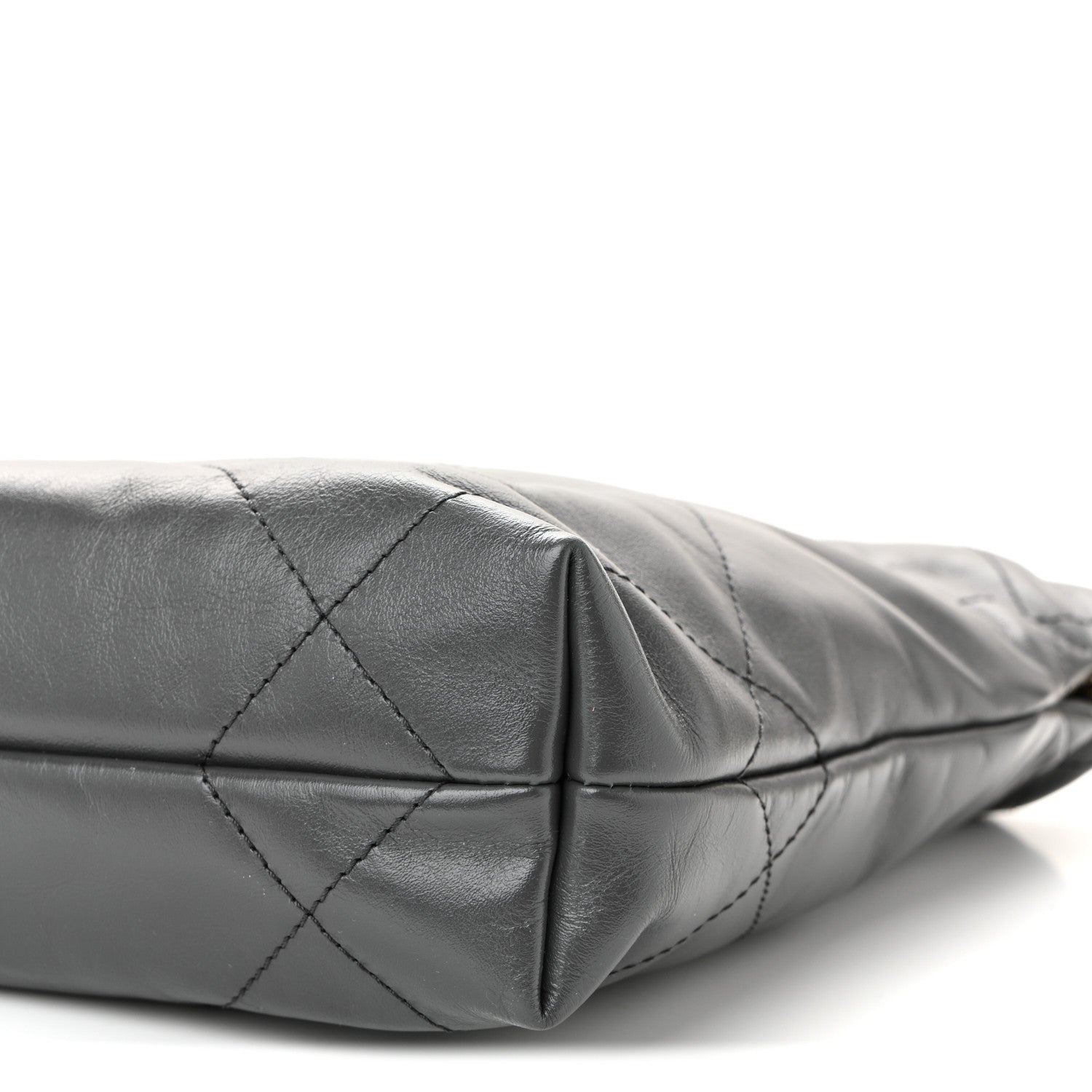 Chanel Shiny Calfskin Quilted Mini Chanel 22 Dark Grey 1822772