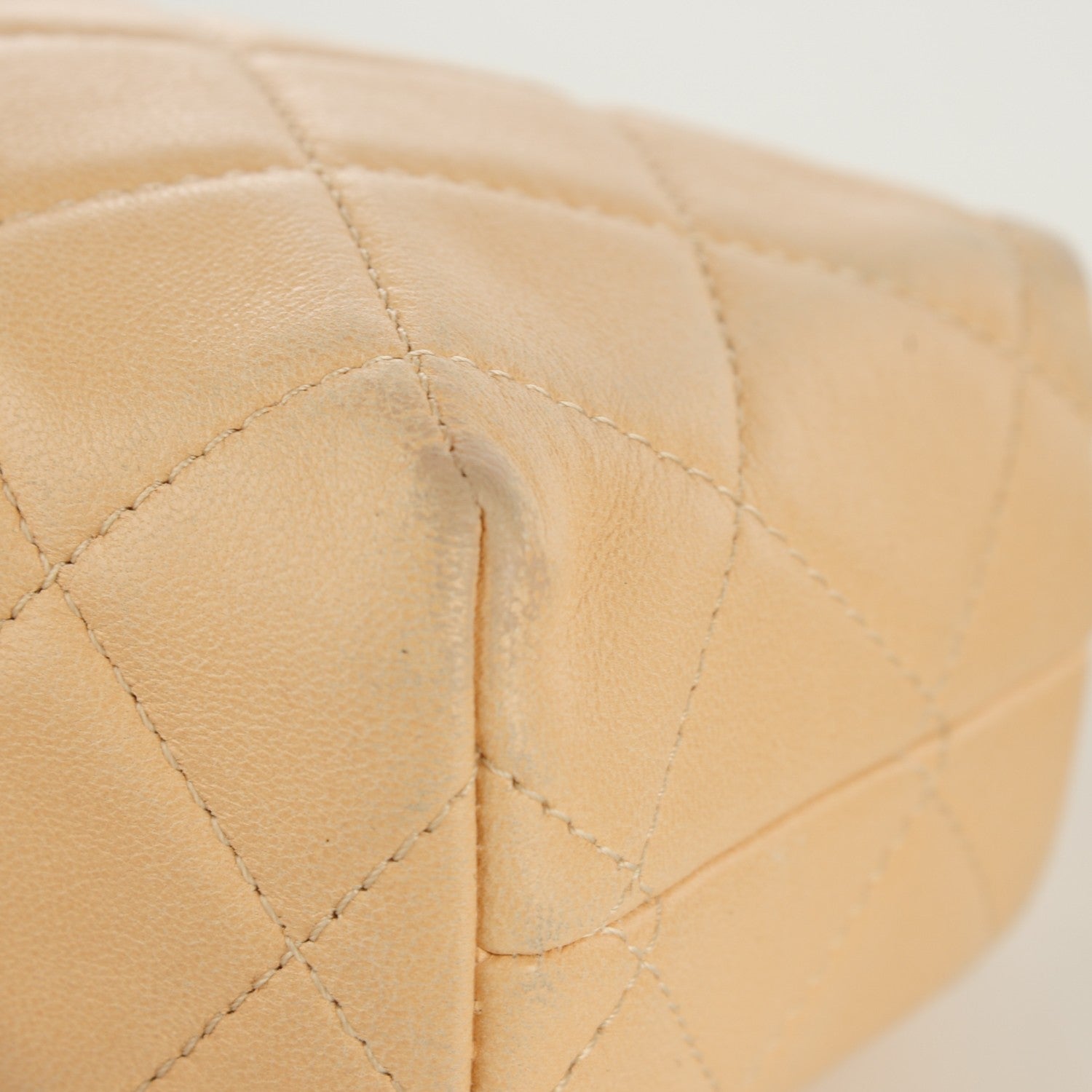 Chanel Lambskin Quilted Cosmetic Case Beige 2 of 11