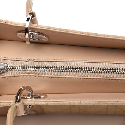 Christian Dior Suede Cannage Stitched East West Lady Dior Beige 10 of 15