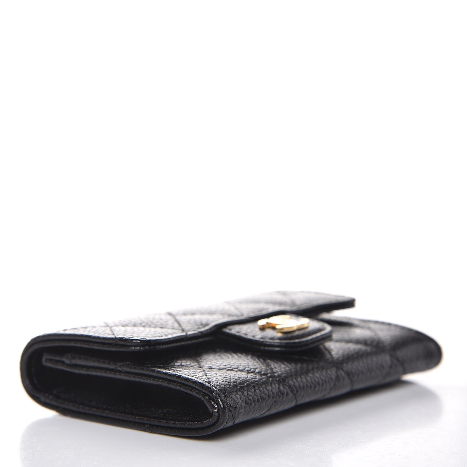 Chanel Caviar Quilted Flap Card Holder Black 4 of 9