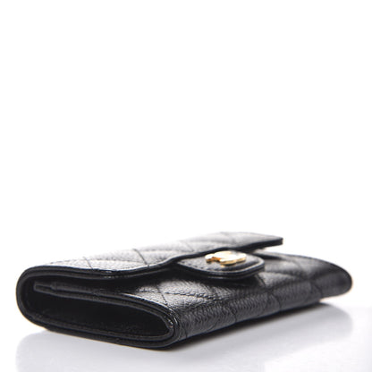 Chanel Caviar Quilted Flap Card Holder Black 4 of 9