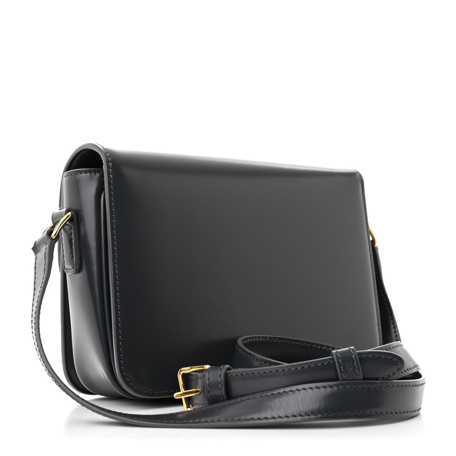 Celine Shiny Calfskin Teen Triomphe Dark Grey 3 of 11