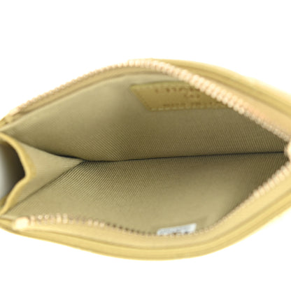 Chanel Caviar Quilted Flap Zip Card Holder Green 10 of 11