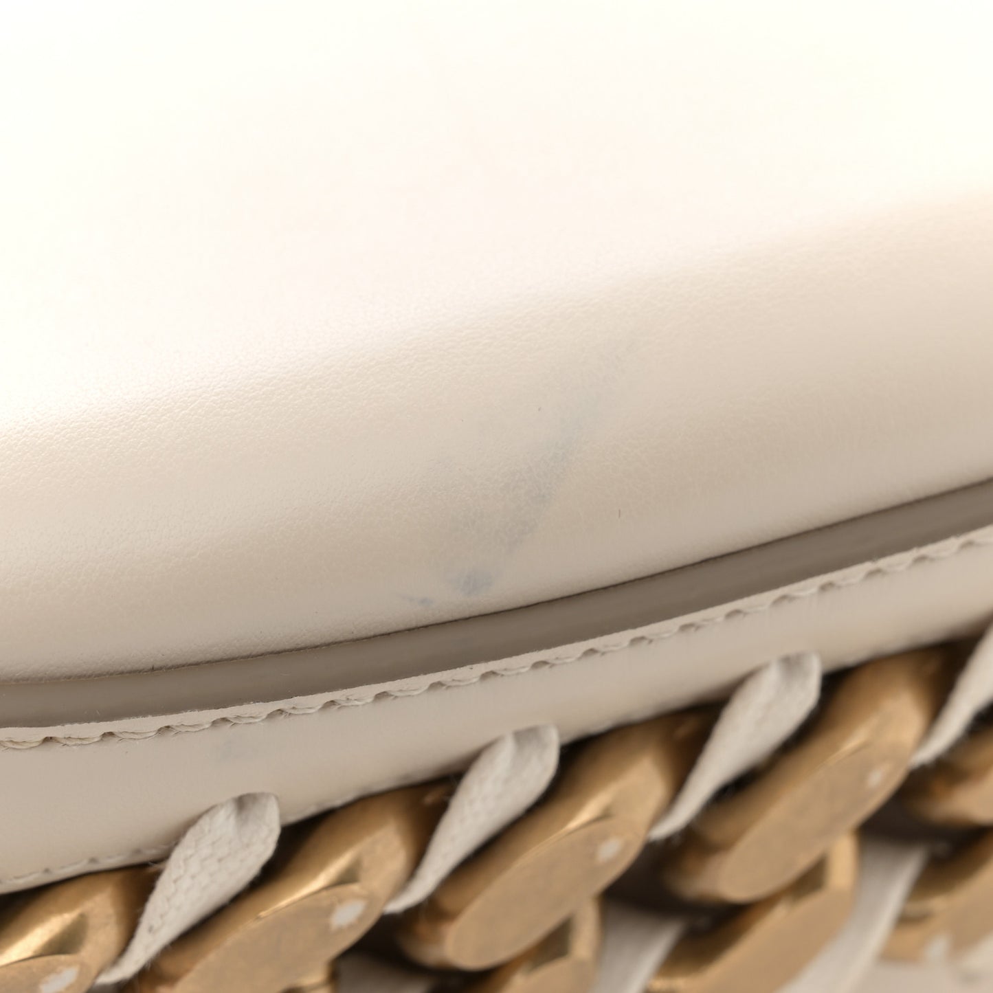 Eco Alter Nappa Small Frayme Shoulder Bag White