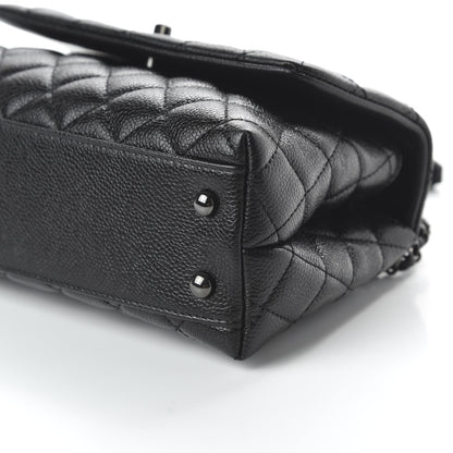 Chanel Caviar Quilted Mini Coco Handle Flap So Black 7 of 10