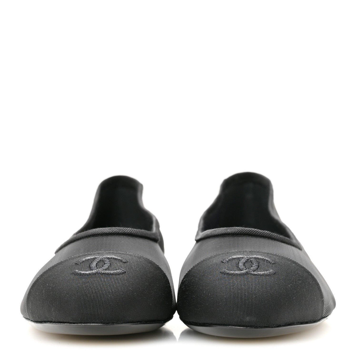 Chanel Mesh CC Ballerina Flats 40 Black 3 of 8