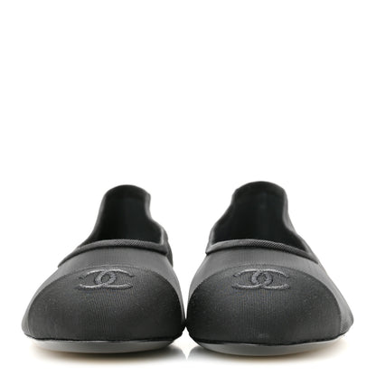 Chanel Mesh CC Ballerina Flats 40 Black 3 of 8