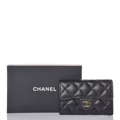 Chanel Caviar Quilted Flap Card Holder Black 9 of 9