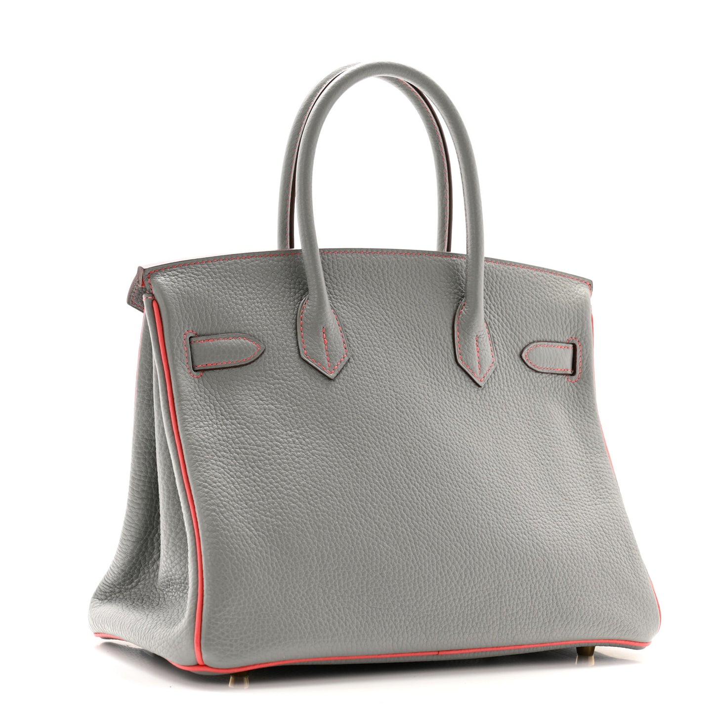 Togo Horseshoe Birkin 30 Gris Mouette Feu