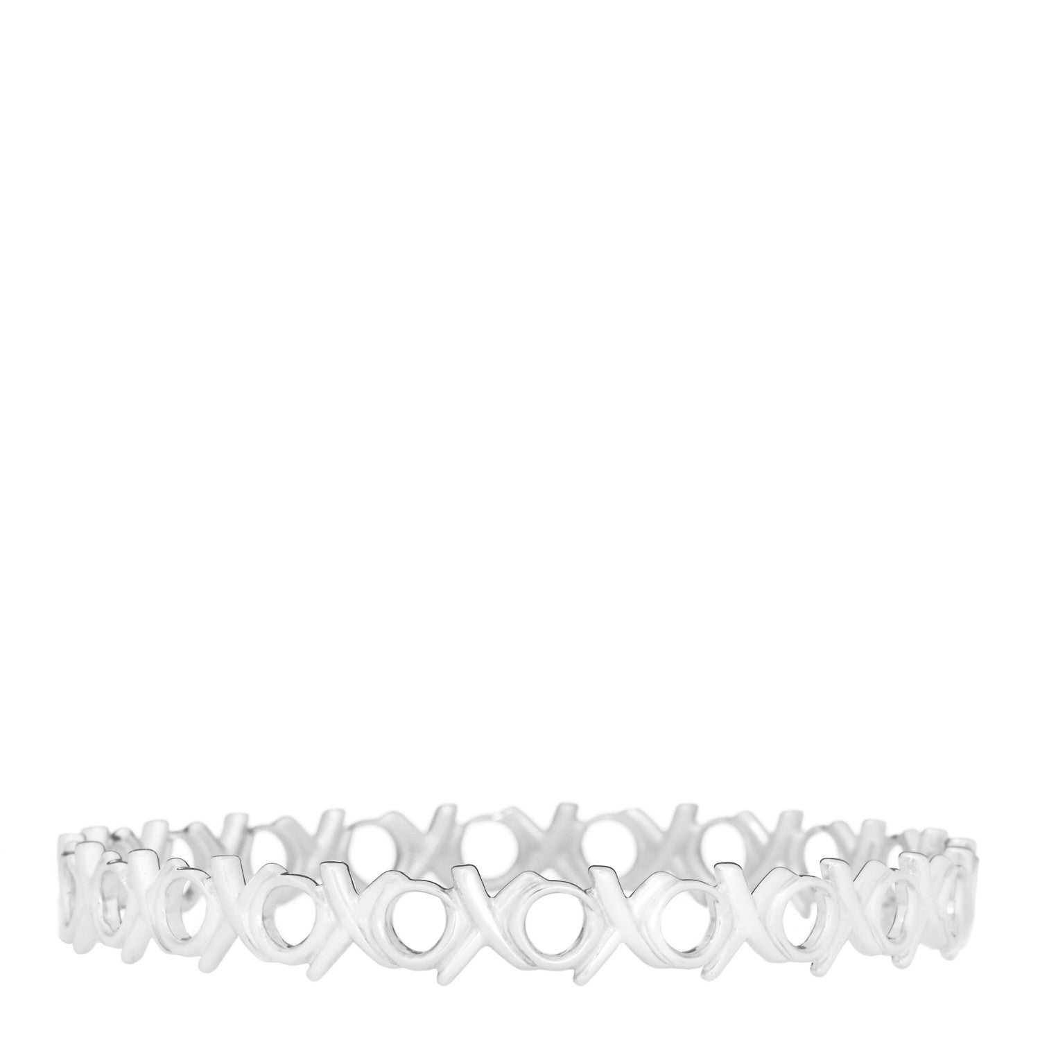 Tiffany Sterling Silver Paloma Picasso Love & Kisses Bangle Bracelet 1 of 3