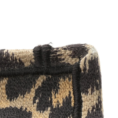 Christian Dior Canvas Mizza Embroidered Large Leopard Book Tote Beige 12 of 13