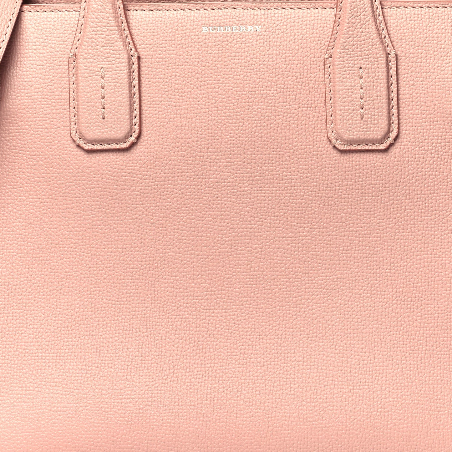 Grainy Calfskin House Check Medium Banner Tote Ash Rose