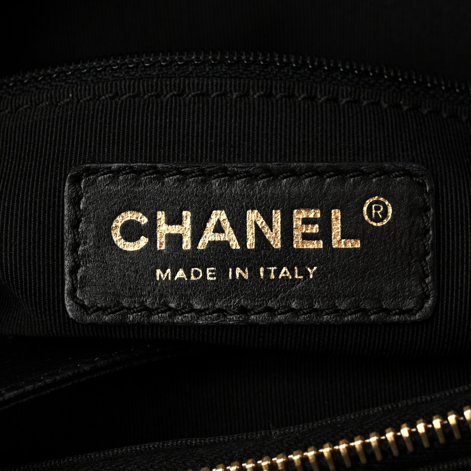 Chanel Calfskin Cerf Executive Shopper Tote Black 6 of 12