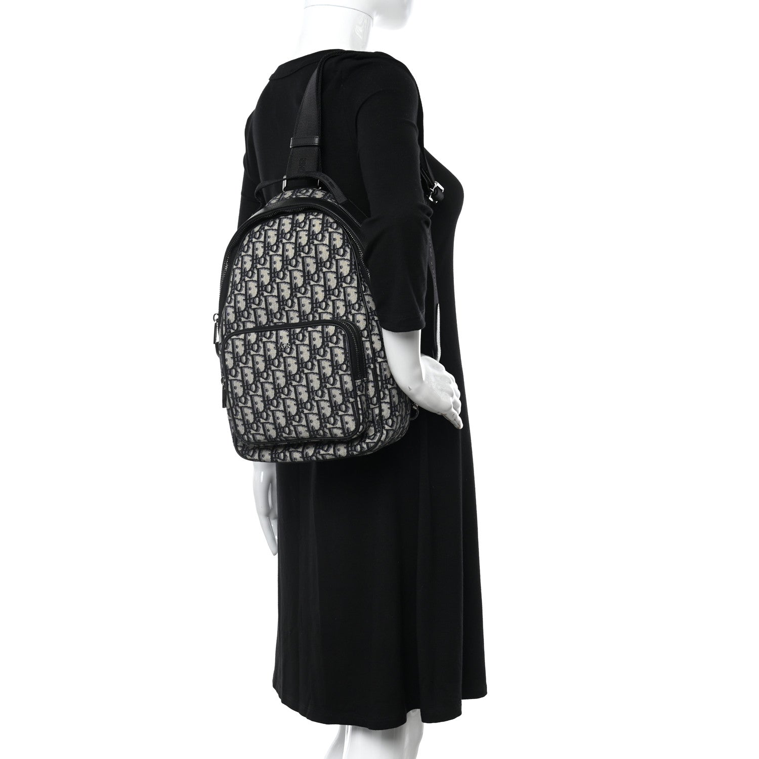 Christian Dior Oblique Mini Rider Backpack Black 2 of 9