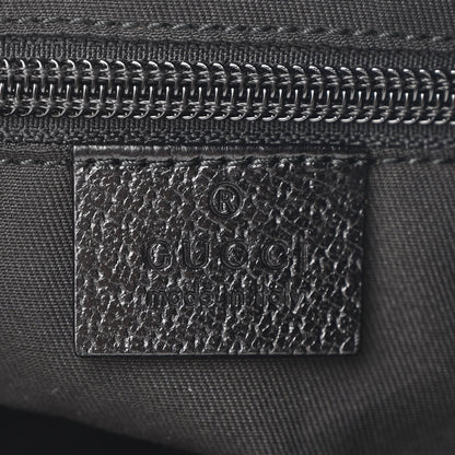 Gucci Monogram Web Medium Half Moon Hobo Black 6 of 10