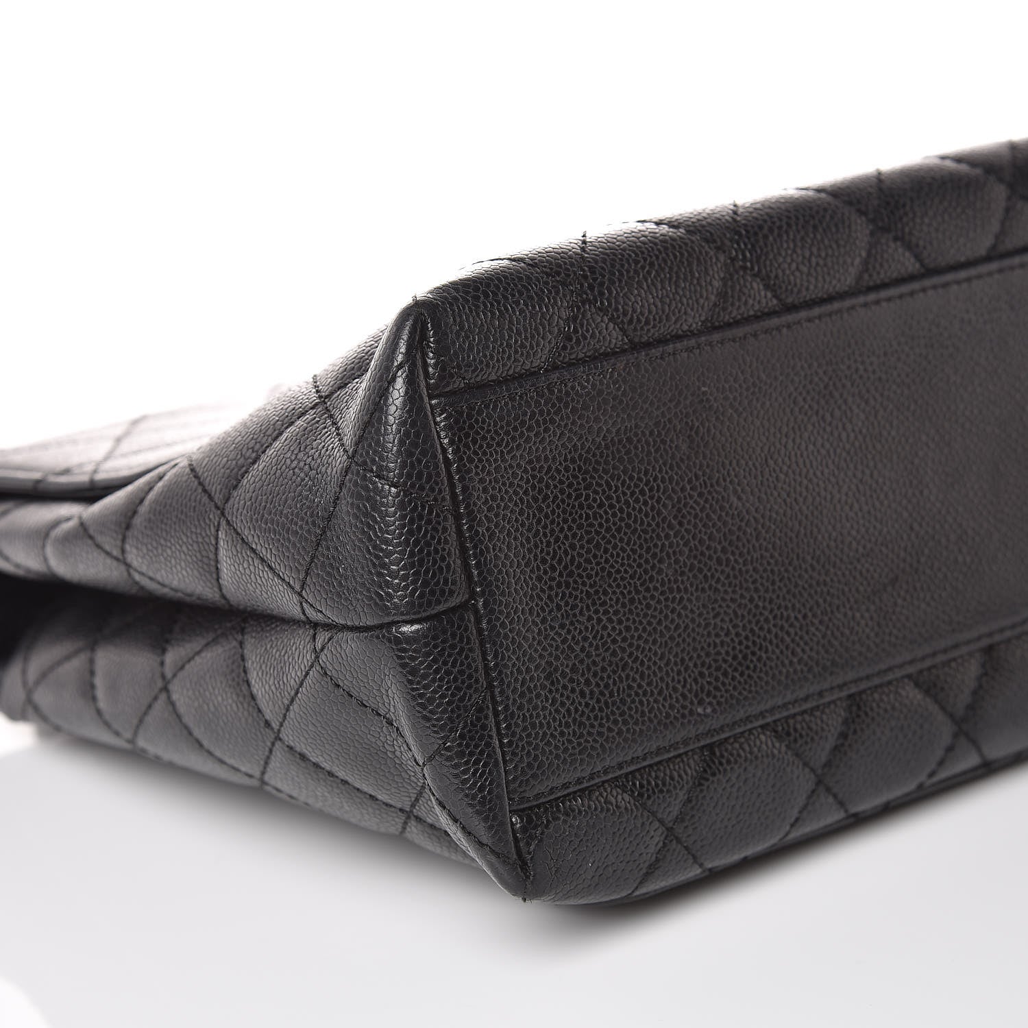 Chanel Caviar Quilted Jumbo Kelly Flap Black 8 of 15