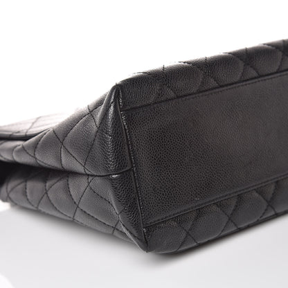 Chanel Caviar Quilted Jumbo Kelly Flap Black 8 of 15