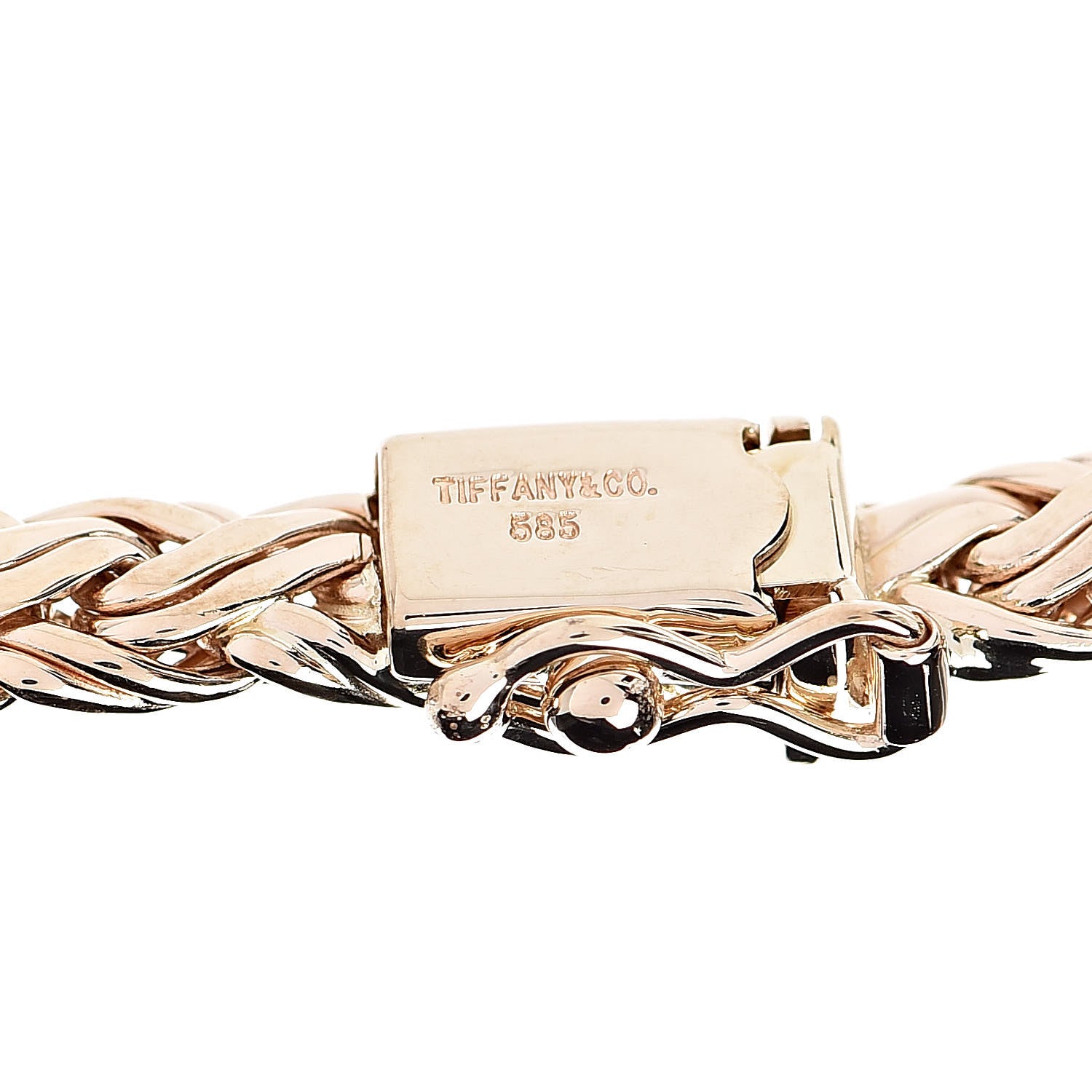 Tiffany 14K Yellow Gold Russian Weave Chain Necklace 4 of 4