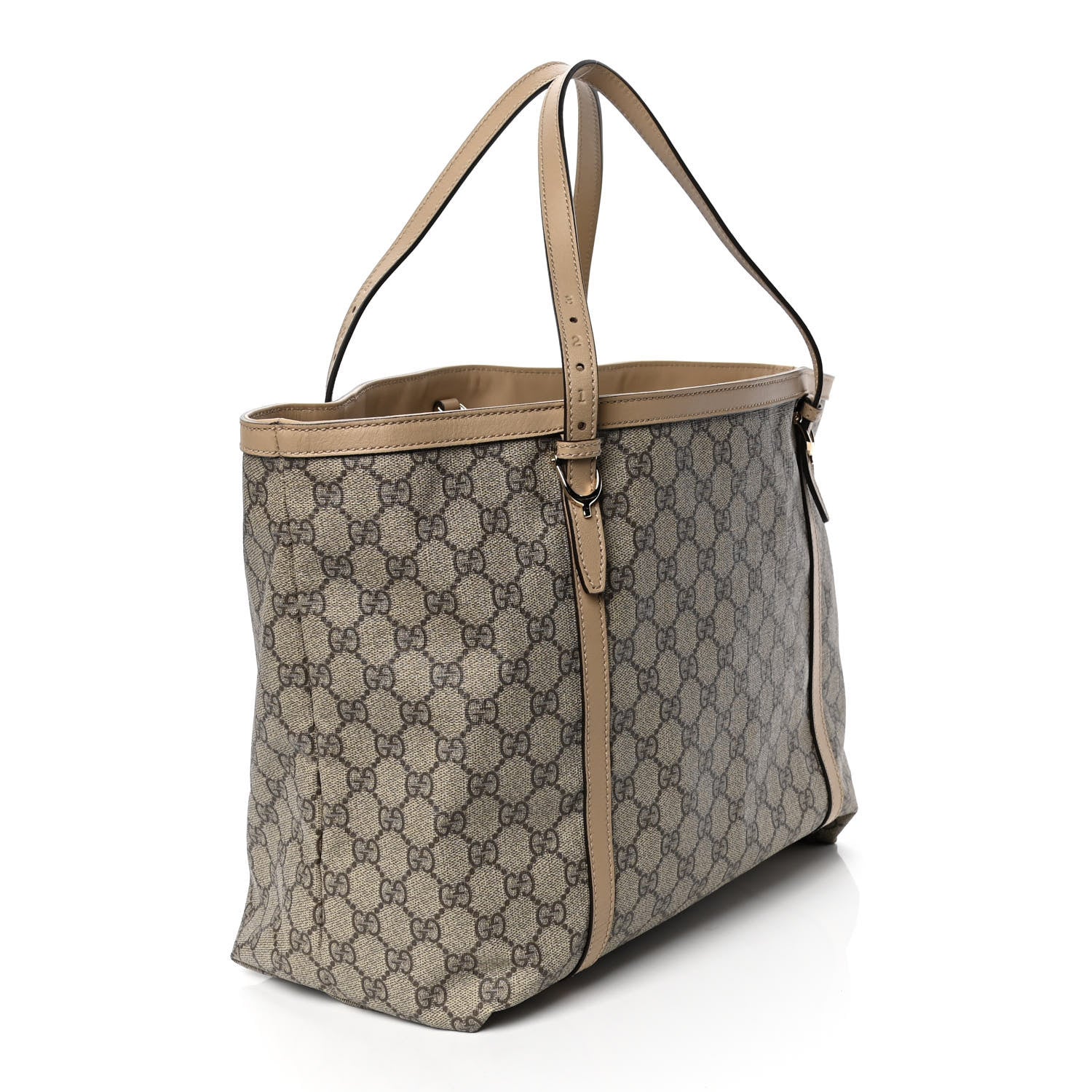 Gucci GG Supreme Monogram Medium Nice Tote Beige 3 of 8