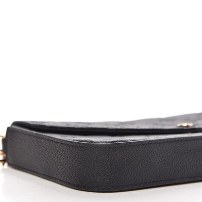 Louis Vuitton Empreinte Pochette Felicie Chain Wallet Black 7 of 11