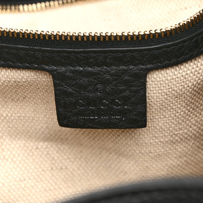 Gucci Pebbled Calfskin Medium Soho Shoulder Bag Black 6 of 10