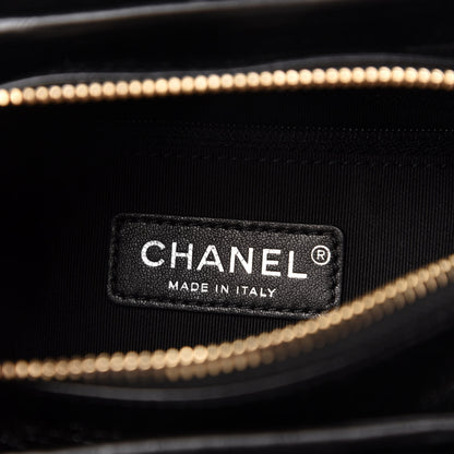 Chanel Shearling Small Gabrielle Hobo Black 8 of 10