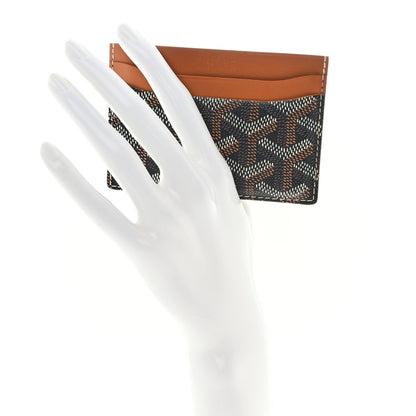 Goyard Goyardine Saint Sulpice Card Holder Black Gold 2 of 7