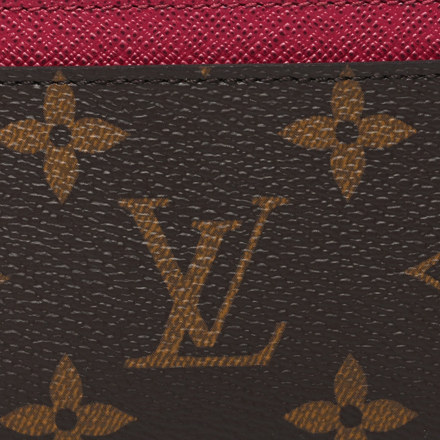 Monogram Card Holder Fuchsia
