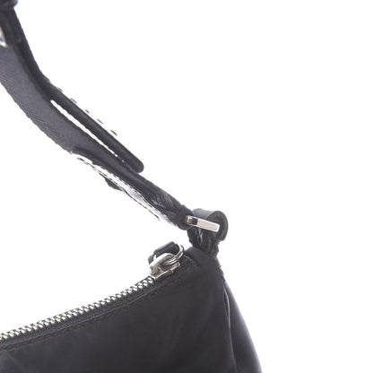 Prada Tessuto Nylon Soft Calf Shoulder Bag Black 11 of 13