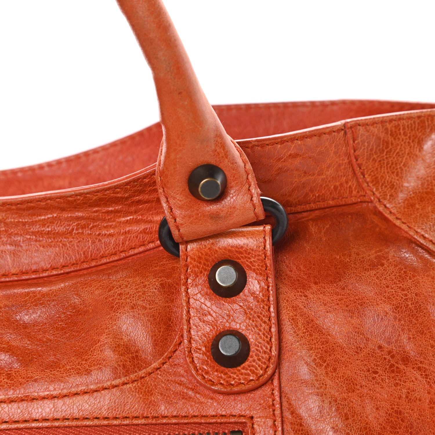 Balenciaga Agneau Classic Hardware City Mandarine 15 of 15