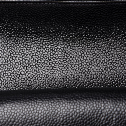 Chanel Caviar Quilted Medium Double Flap Black 12 of 13