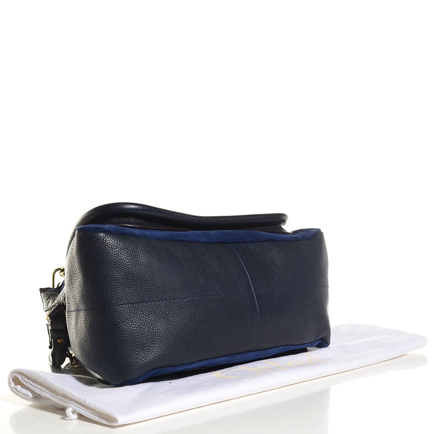 Chloe Suede Calfskin Medium Paraty Midnight Blue 4 of 10