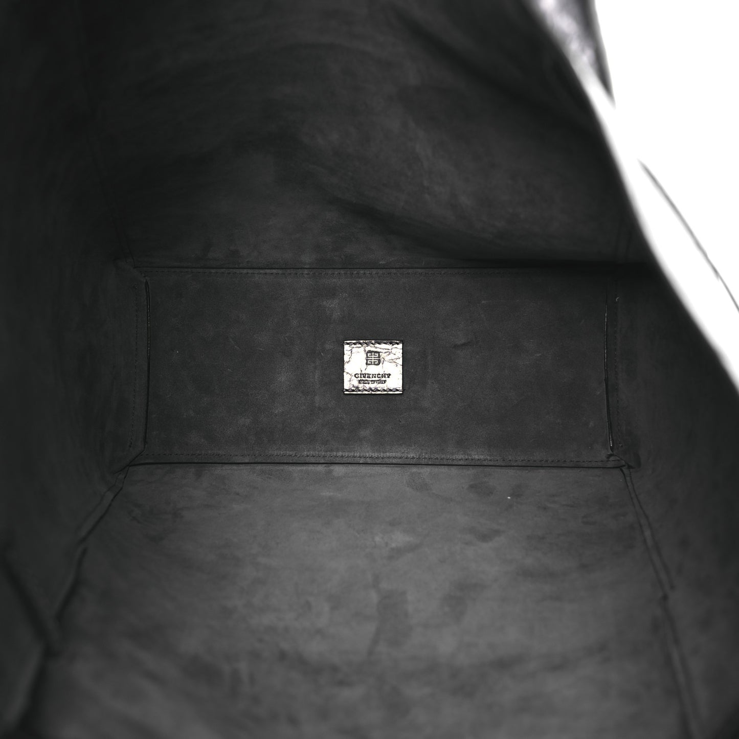 Metallic Calfskin Medium Voyou Bag Silver