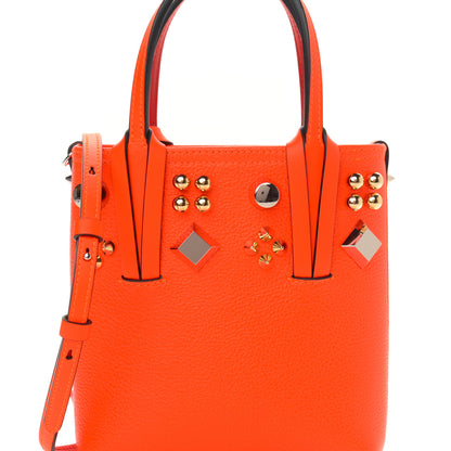 Christian Louboutin Calfskin Empire Spike Studded Mini Tote Sunrise Multicolor 8 of 11