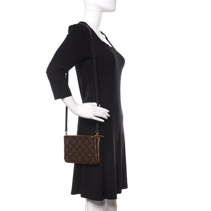 Louis Vuitton Reverse Monogram Giant Double Zip Pochette 2 of 10