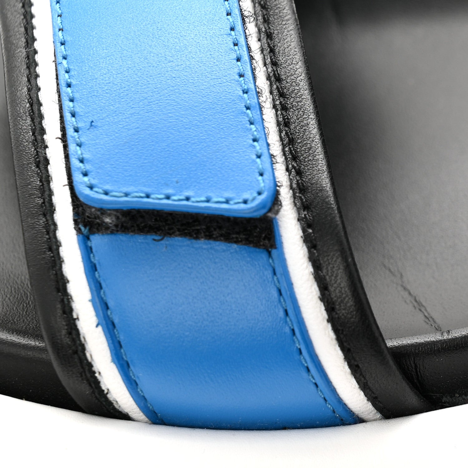 Louis Vuitton Calfskin Monogram Pool Pillow Flat Comfort Sandals 38 Blue 10 of 11