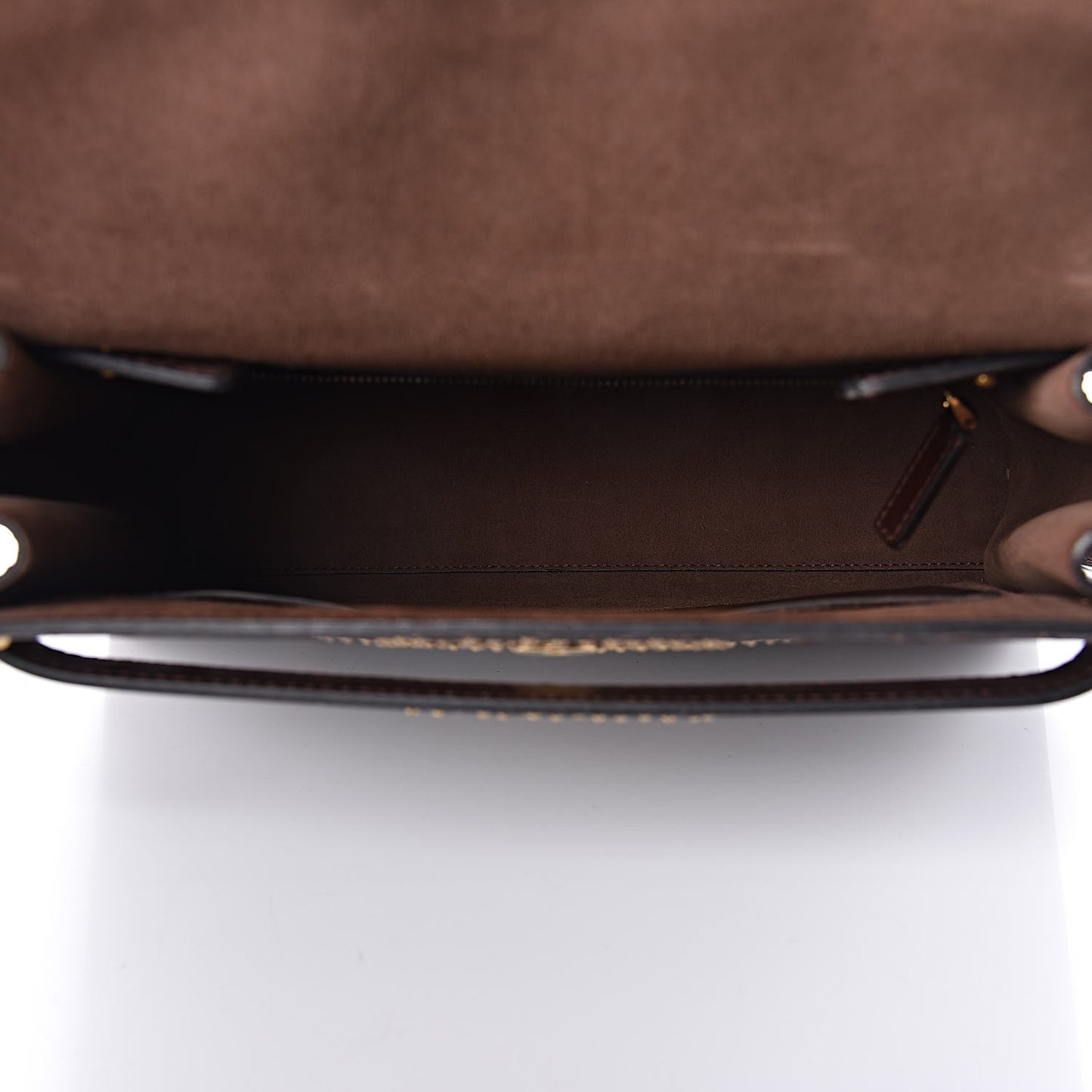 Calfskin Embossed Studded Medium My Rockstud Frame Bag Cacao