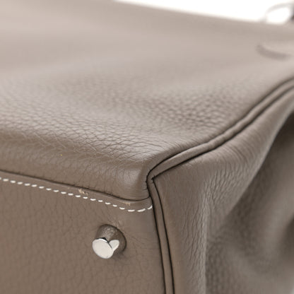Hermes Togo Horseshoe Kelly Retourne 32 Etoupe Macassar 21 of 24